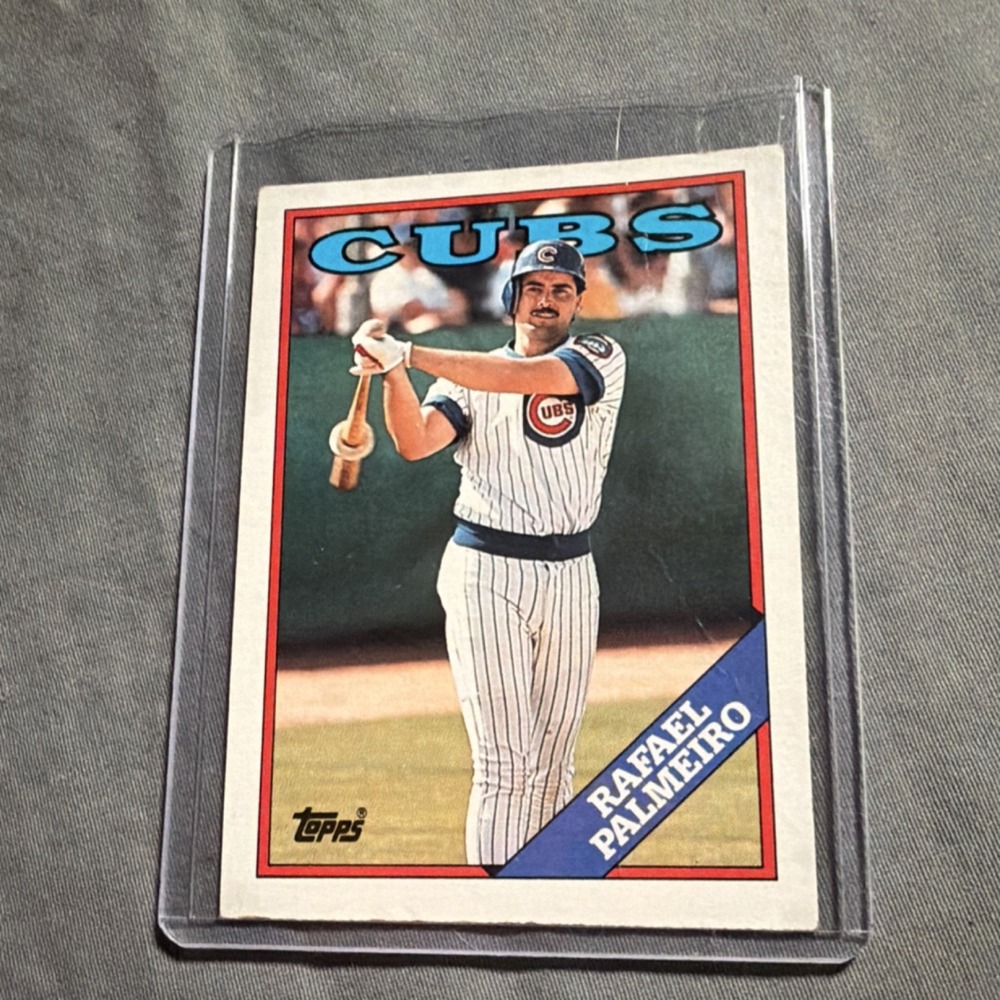Topps 1988 Rafael Palmeiro #186 Chicago Cubs Baseball Card MLB